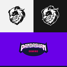 Pandashan Logo Gaming. Un proyecto de Br e ing e Identidad de Abraham Raj - 04.03.2022