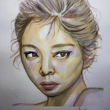 Mi Proyecto del curso: Retrato artístico en acuarela. Fine Arts, Painting, Watercolor Painting, and Portrait Drawing project by maria_cordoba - 03.15.2022
