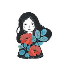Spring Inside. Un progetto di Illustrazione tradizionale, Disegno, Illustrazione digitale, Disegno di ritratti e Disegno digitale di Alice Caldarella - 16.03.2022