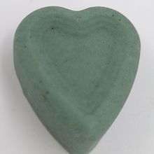 My project for course: Texture Design with Chocolate - heart shaped chocolate - white chocolate and green alga spirulina. Design, and DIY project by Iva Culumovic - 03.21.2022