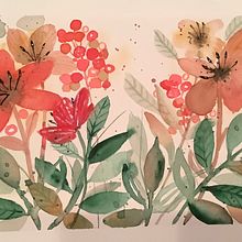 Mein Kursprojekt: Blumenkompositionen mit Aquarell: Verbinde dich mit der Natur. Traditional illustration, Painting, Watercolor Painting, and Botanical Illustration project by Claudia Grönke - 03.16.2022