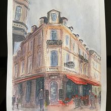 Mein Kursprojekt: Architektonische Zeichnung mit Aquarell und Tinte. Sketching, Drawing, Watercolor Painting, Architectural Illustration, Sketchbook & Ink Illustration project by Jürgen - 03.17.2022