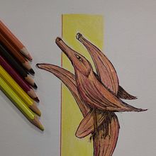 Mein Kursprojekt: Surrealistische Illustration mit Naturinspiration. Traditional illustration, Pencil Drawing, Drawing, Artistic Drawing, Naturalistic Illustration, and Colored Pencil Drawing project by Dariusz Debowski - 03.17.2022