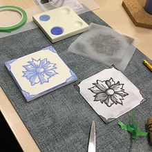 Portuguese azulejos workshop by portuguese cultural center "OláLisboa" in Trieste, Italy.. Arts, Crafts, Furniture Design, Making, Interior Design, Decoration, Ceramics, DIY, and Decorative Painting project by OláLisboa - 11.14.2021