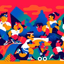 Nike Fathersday. Een project van Traditionele illustratie y  Reclame van Hedof - 17.03.2022