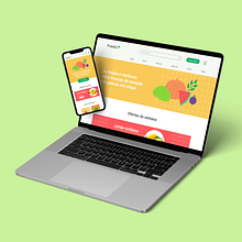 Freshi Hortifruti (Introdução ao UI). Design, Interactive Design, Web Design, Mobile Design, and App Design project by Luciana Pádua - 03.17.2022