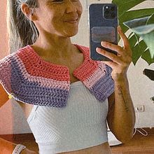 Mi Proyecto del curso:  Top-down: prendas a crochet de una sola pieza. Fashion Design, Fiber Arts, DIY, Crochet, and Textile Design project by Naomi Kochi - 03.17.2022