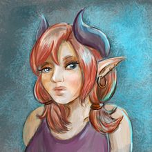My project for course: Principles of Digital Painting for Portraits. Painting, and Digital Painting project by Aneta Urbanik - 03.17.2022