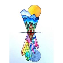 Mirror Mirror in the sea. Un projet de Aquarelle, Illustration traditionnelle, Peinture, Créativité, Dessin , et Dessin artistique de Ricarda Goertz - 12.03.2022