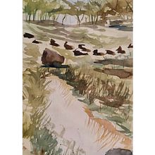 Mi Proyecto del curso: Paisajes naturales en acuarela. Fine Arts, Painting, and Watercolor Painting project by Frank Murphy - 03.17.2022