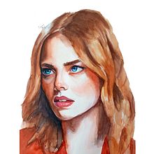 Mi Proyecto del curso: Retrato artístico en acuarela. Projekt z dziedziny  Sztuki piękne,  Malarstwo, Malowanie akwarelą i Portret użytkownika Adrián Rayón - 18.03.2022