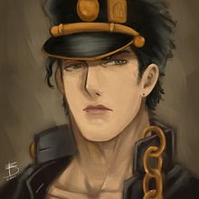 Jotaro Kujo. Traditional illustration, Digital Illustration, Artistic Drawing, Concept Art, Painting, Digital Painting, Digital Drawing, and Sketchbook project by Ernesto Cifuentes - 12.12.2019