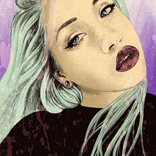 My project for course: Illustrated Portraits with Procreate. Traditional illustration, Vector Illustration, Digital Illustration, and Portrait Drawing project by Nick - 03.18.2022