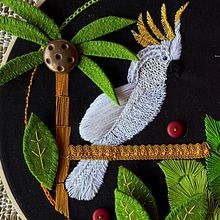 Mon projet du cours : Introduction à la broderie tridimensionnelle. Embroider, and Textile Design project by Christine Belin-Munier - 03.19.2022