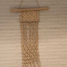 Mi Proyecto del curso: sencillez al macramé: creación de un tapiz decorativo. Accessor, Design, Arts, Crafts, Interior Design, Decoration, Fiber Arts, and Textile Design project by evaborras69 - 03.19.2022