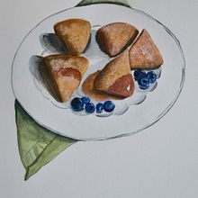 My project for course:  Flavorful Food Illustration with Watercolor. Ilustração tradicional, Artes plásticas, Pintura, e Pintura em aquarela projeto de Jeanette Jackson - 21.03.2022