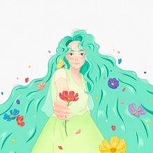 My project for course: Procreate: Creative Illustration Techniques. Un progetto di Illustrazione tradizionale, Illustrazione digitale e Disegno digitale di batoolj - 16.03.2022
