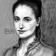 Marie Gillain . Un proyecto de Ilustración tradicional, Dibujo de Retrato, Dibujo digital, Dibujo anatómico e Ilustración digital de ALFONSO OSORIO - 21.03.2022