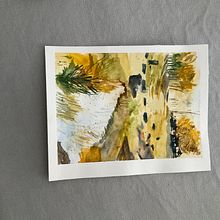 Mon projet du cours : Paysages naturels à l’aquarelle . % amgrandjean tarafından hazırlanan Güzel sanatlar, Tablo, Sulubo, Ve a Resim projesi - 03.21.2022