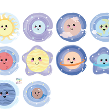 Diseños para estampar prendas de bebés. Un progetto di Design e Character design di orielisf - 21.03.2022