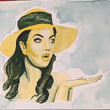 My project for course: Illustrated Portrait in Watercolor. Traditional illustration, Fine Arts, Painting, Drawing, Watercolor Painting, Portrait Drawing, and Artistic Drawing project by agneskarias - 03.22.2022