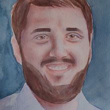 My project for course: Artistic Portrait with Watercolors. Projekt z dziedziny  Sztuki piękne,  Malarstwo, Malowanie akwarelą i Portret użytkownika sourcitron - 22.03.2022