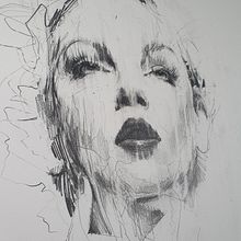 Tethered - a live painting made at the Affordable Art Fair 2022 in Battersea. Artes plásticas projeto de Carne Griffiths - 06.03.2022