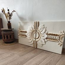 Tableau mural en macramé  Ein Projekt aus dem Bereich Kreativität, Makramee, Weben, Dekoration von Innenräumen und Kartonmodellbau von Steffi Godmé - 22.03.2022