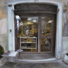 The barber - JOE e Gi - Oil painting. Pintura, Artesanato, e Artes plásticas projeto de Giuseppe Cantarella - 07.06.2017