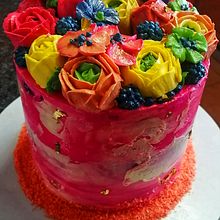 My project for course: Decorative Buttercream Flowers for Cake Design. Design, and DIY project by Gosegomang Samson - 03.22.2022