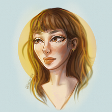 Meu projeto do curso: Iluminação e cor para retratos digitais no Photoshop. Een project van Traditionele illustratie, Digitale illustratie y  Digitaal schilderij van kaarina_queiroz - 22.03.2022