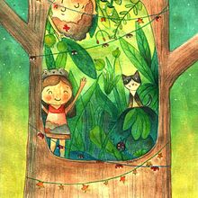 Mi Proyecto del curso: Acuarela en negativo para ilustración infantil. Traditional illustration, Painting, Pencil Drawing, Watercolor Painting, Children's Illustration, and Narrative project by Cheryl Araujo - 03.23.2022