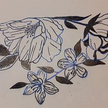 My project for course: Botanical Tattoo with Pointillism Ein Projekt aus dem Bereich Traditionelle Illustration, Tattoodesign und Botanische Illustration von Justyna Zarzycka - 23.03.2022