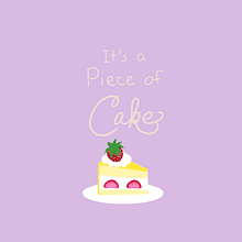It's a piece of cake. Traditional illustration, and Lettering project by Audrey Chai - 03.04.2022