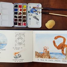 Mi Proyecto del curso: Cuaderno de viaje en acuarela. Traditional illustration, Watercolor Painting, Architectural Illustration, and Sketchbook project by lanas_itziar - 03.23.2022