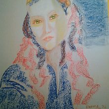 Mi Proyecto del curso: Dibujo de retratos expresivos con tizas pastel. Un proyecto de Ilustración tradicional, Bellas Artes, Dibujo, Dibujo de Retrato y Dibujo artístico de Eugenia Rodríguez Moreiras - 23.03.2022