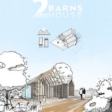 2BarnsHouse Concept. Architecture, Design, and Traditional illustration project by David Drazil - 03.23.2022