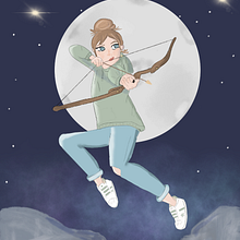Mein Kursprojekt: Weibliches Charakterdesign im Cartoon-Stil mit Procreate. Traditional illustration, Digital Illustration, and Digital Drawing project by Andrea Voss - 03.21.2022