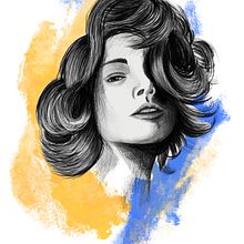 Meu projeto do curso: Retrato moderno com Procreate: estilize seu tema. Traditional illustration, Digital Illustration, and Digital Drawing project by bruno carachesti - 03.18.2022