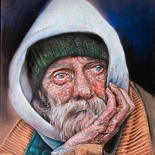 Il mio progetto del corso: Ritratto di anziano. Ilustração tradicional, Artes plásticas, Desenho a lápis, Desenho, Desenho de retrato, Desenho realista, Desenho artístico, e Desenho com lápis de cor projeto de Barbara Mapelli - 24.03.2022