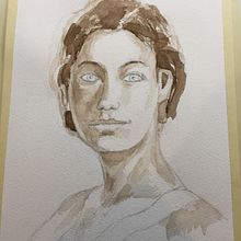 Mon projet du cours : Portraits à l’aquarelle : saisissez la personnalité de votre modèle Ein Projekt aus dem Bereich Bildende Künste, Malerei, Aquarellmalerei und Porträtzeichnung von eva_nonn316 - 24.03.2022