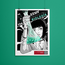 UMU | 34 Semana de la biología. Een project van Traditionele illustratie,  Reclame y Ontwerp van personages van Chloe Ainhoa Lorente Garzón - 10.11.2020