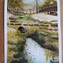 Mi Proyecto del curso: Paisajes naturales en acuarela. Een project van  Beeldende kunst, Schilderij y Aquarelschilderen van Flor Miryam Peñuela Capacho - 06.03.2022