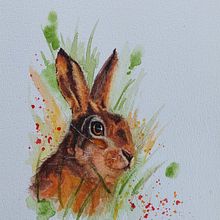 My project for course: Expressive Animal Portraits in Watercolor. Traditional illustration, Watercolor Painting, Realistic Drawing, and Naturalistic Illustration project by Esther Middel - 03.25.2022