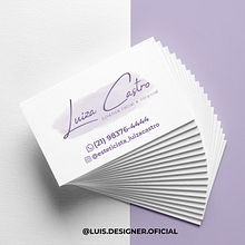 Cartões de Visita Produzidos em 2021. Design, Traditional illustration, Advertising, Br, ing, Identit, Editorial Design, Events, Graphic Design, Marketing, Social Media, Creativit, Stationer, and Design project by Luis Henrique da Silva de lima - 03.25.2022