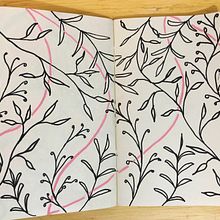Meu projeto do curso: Patterns botânicos para sketchbook: conquiste a página em branco. Projekt z dziedziny Trad, c, jna ilustracja, Pattern design, R, sunek botaniczn i Sketchbook użytkownika isabelypenina - 25.03.2022