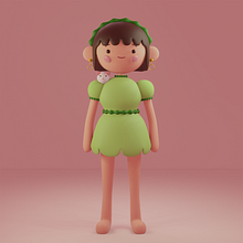 My project for course: Kawaii Character Creation in 3D with Blender . Een project van Traditionele illustratie, Ontwerp van personages, Digitale illustratie,  3D-modellering y Manga van Amnah Almohtadi - 20.03.2022