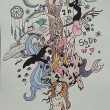 Meu projeto do curso: A arte de desenhar: transforme seus rabiscos em arte. Traditional illustration, Pencil Drawing, Drawing, and Sketchbook project by Amanda Stange - 03.25.2022