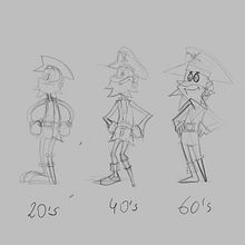 Mi Proyecto del curso: Diseño de personajes retro para animación . % David Bargalló tarafından hazırlanan Animas, on, 2D Animas, on, Ve 3D Karakter Tasarımı projesi - 03.27.2022