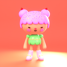 Mi Proyecto del curso: Creación de personajes kawaii en 3D con Blender . Un proyecto de Ilustración tradicional, Diseño de personajes, Ilustración digital, Modelado 3D y Manga de Victor Espinoza - 26.03.2022